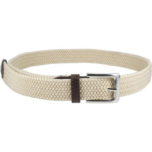 Canvas Elastic Fabric Woven Stretch Multicolored Braided Belts Men or Women - Picture 2 of 4